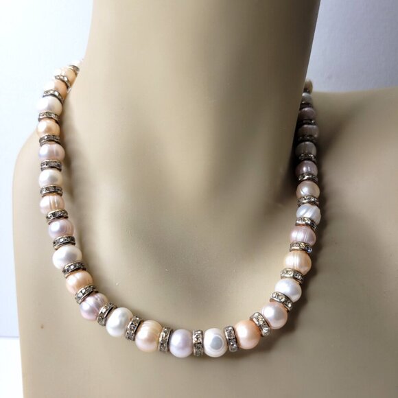 Pearl Statement Choker Necklace - Picture 1 of 10